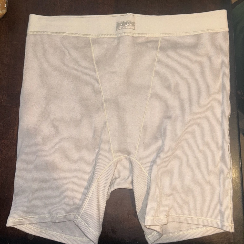 SKIMS Cotton Ribbed Boxer Shorts